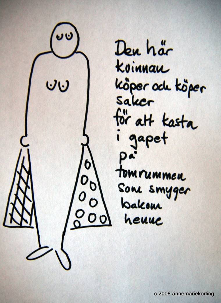 Körling tecknar till Tomas Tranströmers dikt, 2003